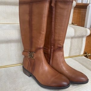 NIB! SAM EDELMAN, Leather Tall Priscilla Boots, Brown